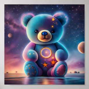 Poster Urso de Teddy Cósmico