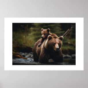 Pôster Urso de Yellowstone