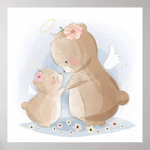 Poster Urso e bebê