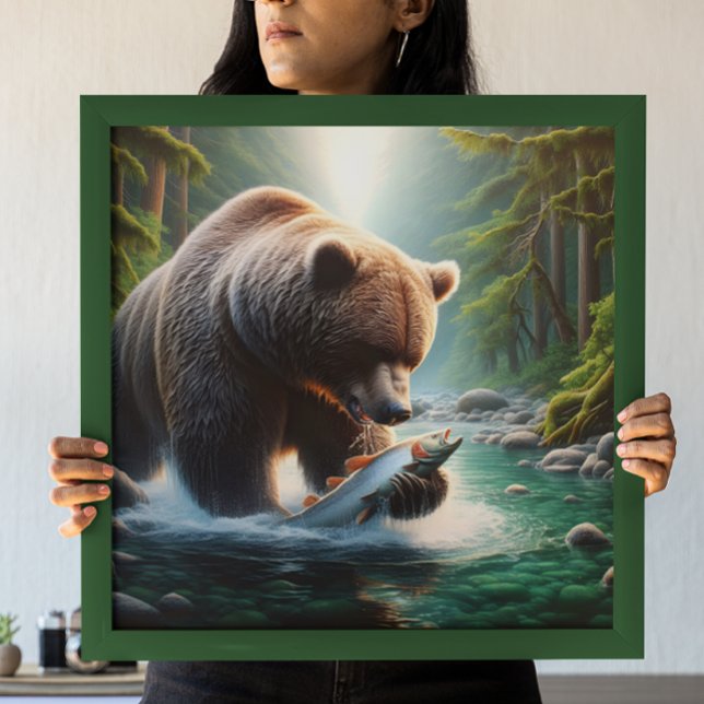 Poster Urso e Peixe: Dança do Rio (Criador carregado)