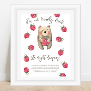 Poster Urso - Fraldas noturnas