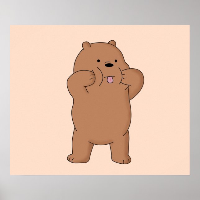 Poster Urso Grizzly do Bare™ (Frente)