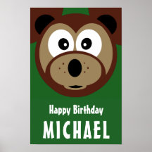 Urso Jufo Feliz de Aniversário da Criança