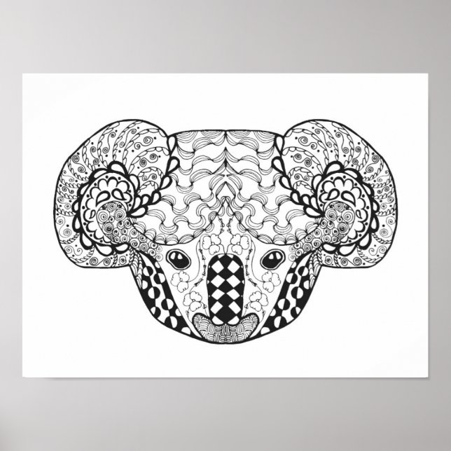 Pôster Urso Koala 2 inspirado (Frente)