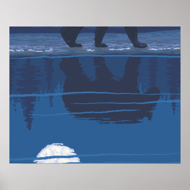 Poster Urso na Lua - Monte Baker, Washington (Frente)