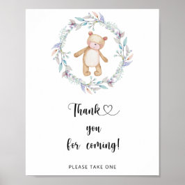 Poster Urso \ Obrigado por vir