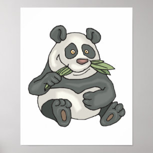 Pôster urso panda chubby