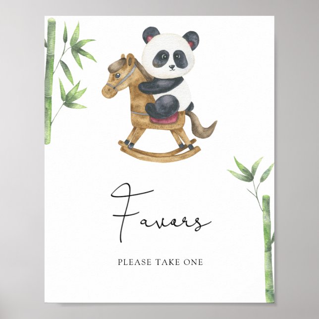 Poster Urso panda - Favoritos (Frente)
