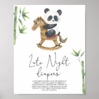 Urso panda - Jogo de fraldas tarde da noite