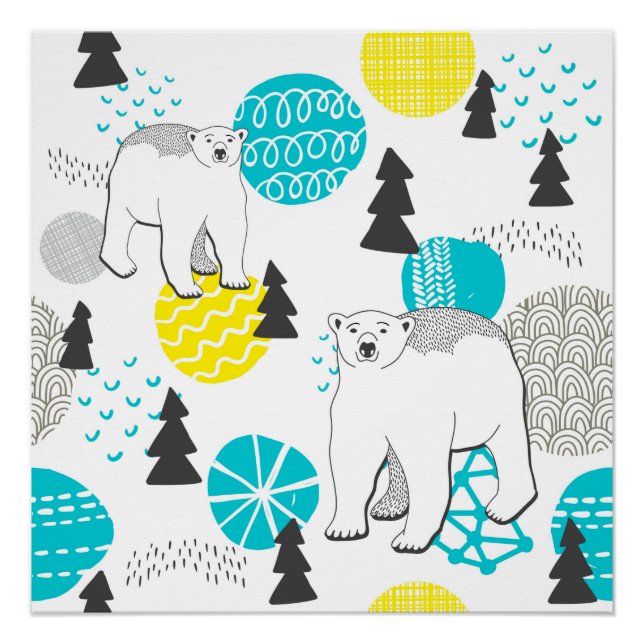 Pôster Urso polar (Frente)