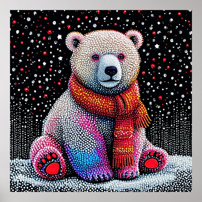 Poster Urso polar bonito (Frente)
