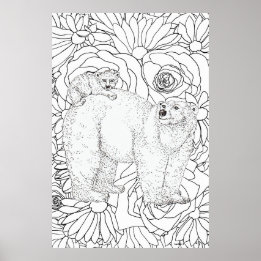 Poster Urso Polar Corajoso