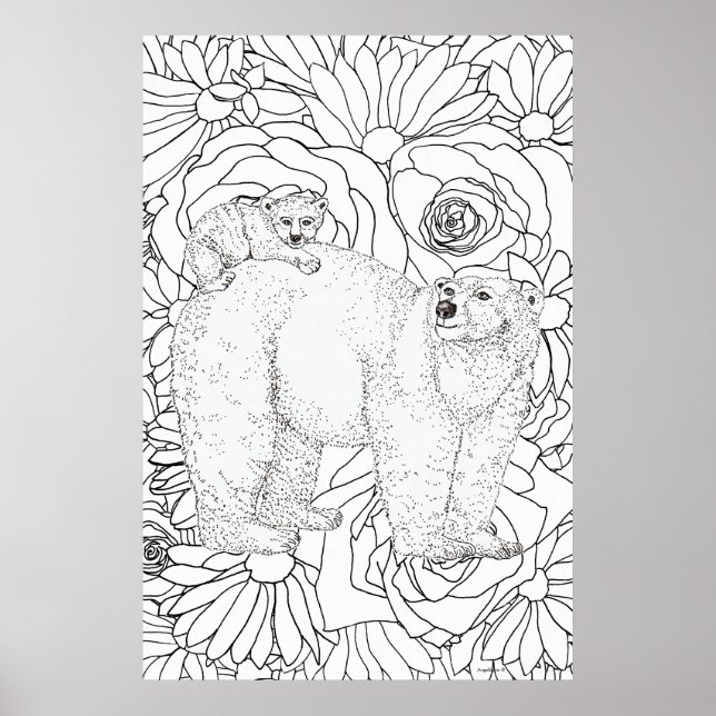Poster Urso Polar Corajoso (Frente)