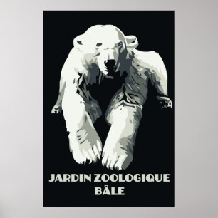 Pôster Urso polar de Basileia do anúncio do jardim