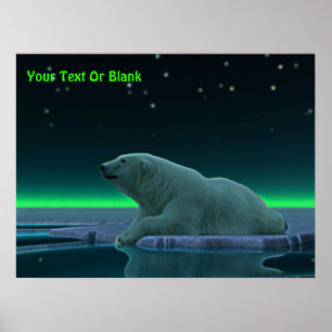 Poster Urso Polar De Borda De Gelo
