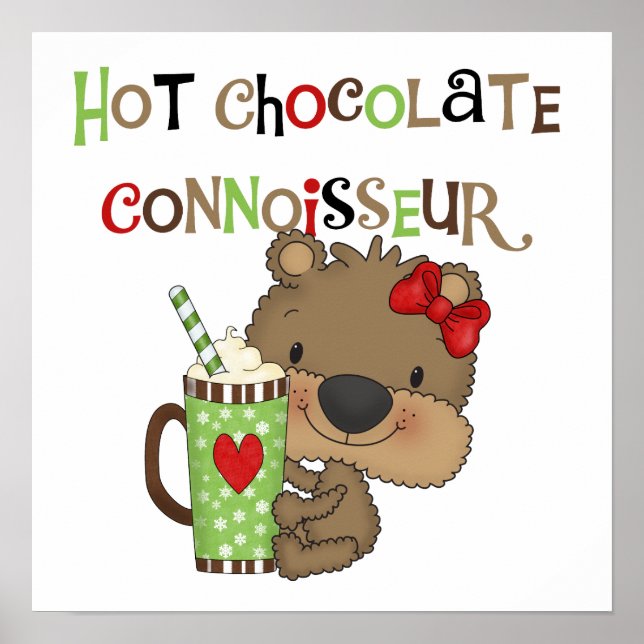 Pôster Urso quente da menina de ChocolateConoisseur (Frente)