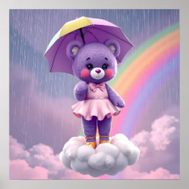 Poster Urso Rara ~ Roxo