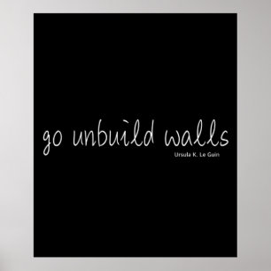Poster Ursula K Le Guin vai desconstruir paredes