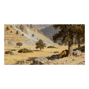 Pôster Ursus arctos crowtheri – O Urso-do-Atlas