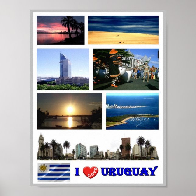 Poster Uruguai - I Love - (Frente)