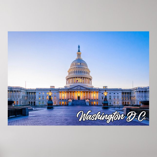 Poster US Capital Building, Washington, D.C. (Frente)