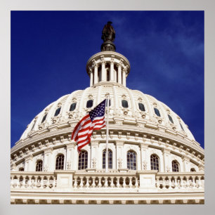 Poster US Capital Building, Washington DC