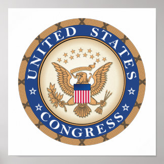 Poster US Congress Seal