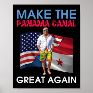 Poster Us Flags Donald Trump Faz O Excelente Do Canal Do