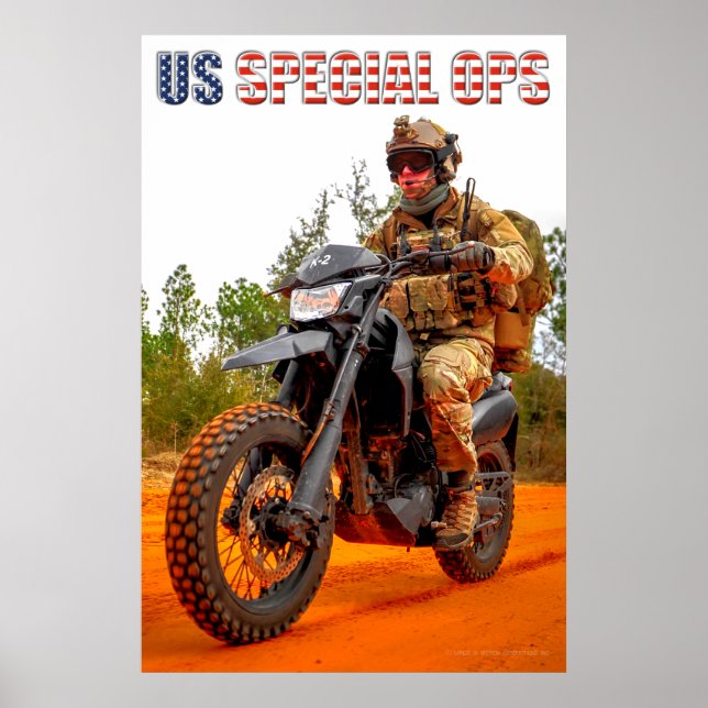 POSTER US SPECIAL OPS MOTORCYCLE (Frente)