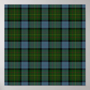 Poster US State Tartan - Califórnia - Download Digital