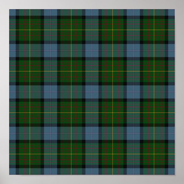 Poster US State Tartan - Califórnia - Download Digital (Frente)