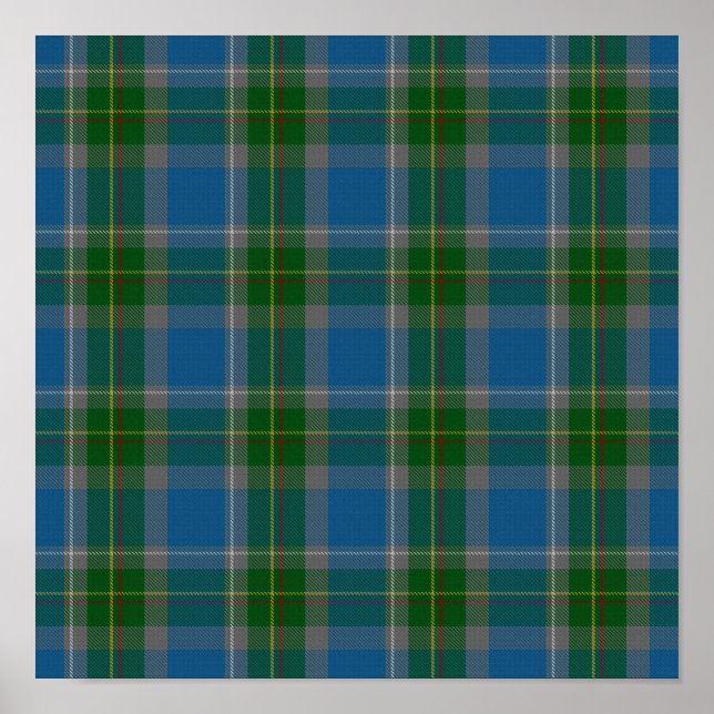 Poster US State Tartan - Connecticut - Download Digital (Frente)