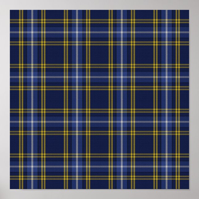 Poster US State Tartan - Indiana - Download Digital (Frente)