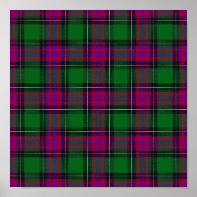 Poster US State Tartan - New Hampshire - Download Digital (Frente)