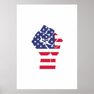 Poster USA Fist