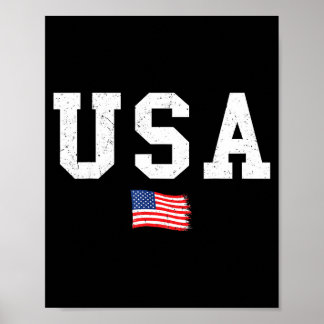 Poster Usa flag patriotic american flag 4th of july men