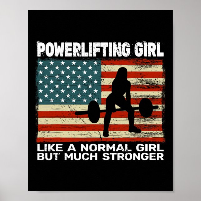 Poster Usa Gym Powerlifter Powerinclusive Para (Frente)