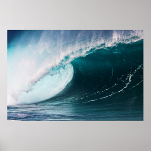 Poster USA, Hawaii, Oahu, Large waves