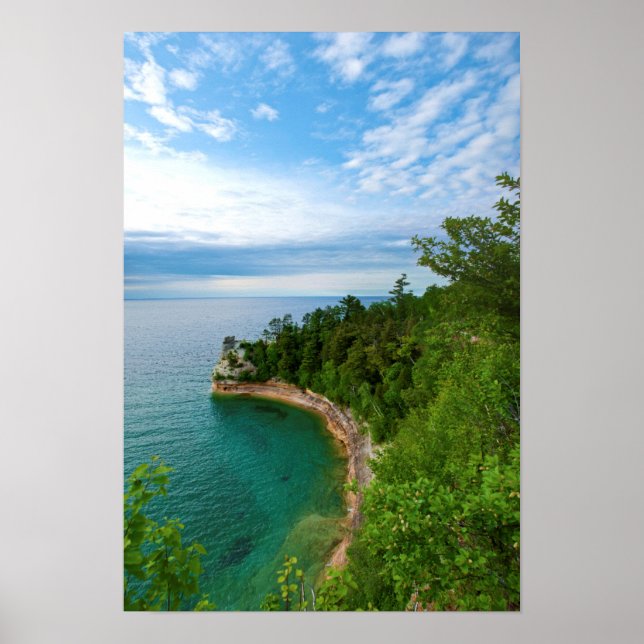 Poster USA, Michigan. Miner's Castle Rock Formation 3 (Frente)