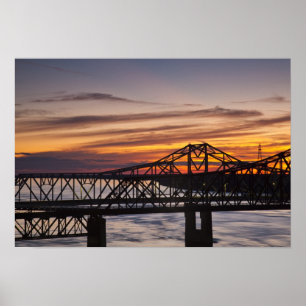 Pôster USA, Mississippi, Vicksburg. I-20 Highway and