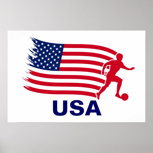 Poster USA Soccer Flag (Frente)