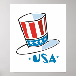 Pôster USA Tio Sam Hat