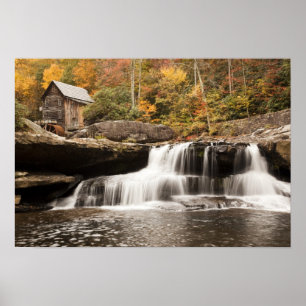 Poster USA, West Virginia, Clifftop. Babcock State