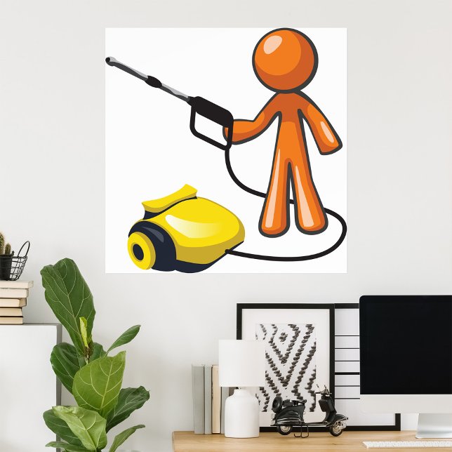 Poster Usando Uma Lava De Pressão (Criador carregado)