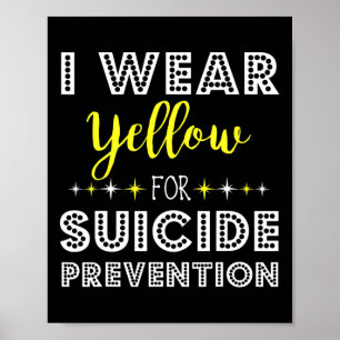 Poster Usar Amarelo Para A Sensibilização Para A Prevençã