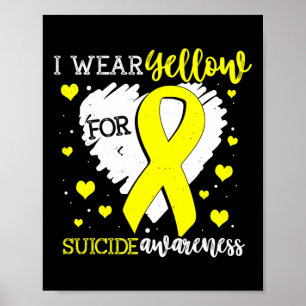 Poster Usar Amarelo para Gráfico de Fita de Sensibilizaçã
