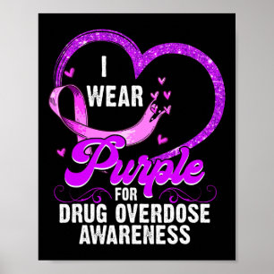 Poster Usar Roxo Para Sensibilização Para A Sobredosagem