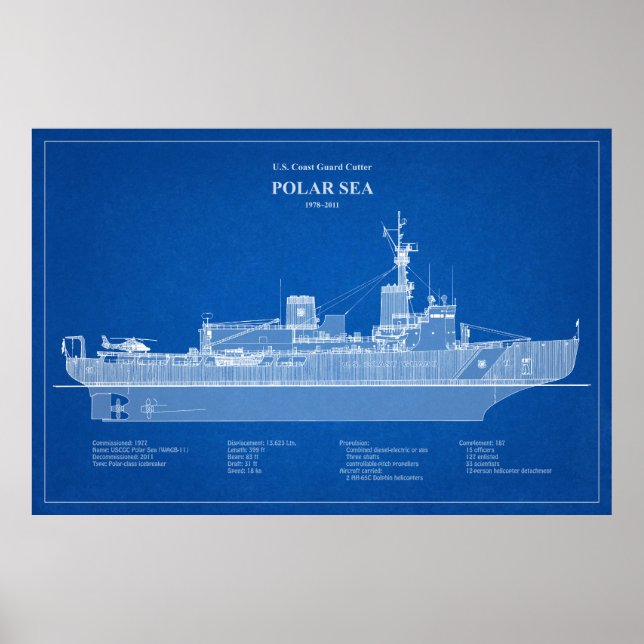 Poster USCG Cutter Polar Sea wagb-11 - ABD (Frente)
