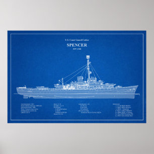 Poster USCG Cutter Spencer wpg-36 - ABD