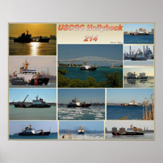 Pôster USCGC Cutter Hollyhock WLB-214